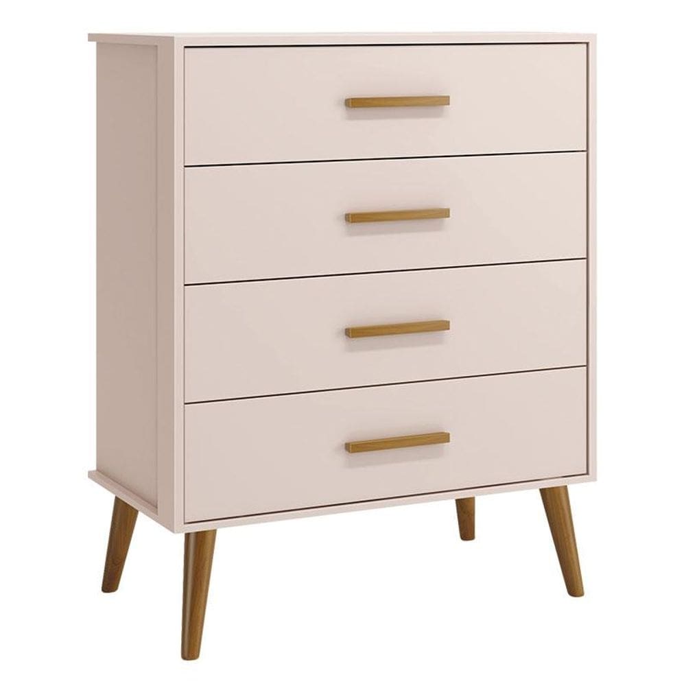 Cômoda Gaveteiro Infantil Isis Rosa Acetinado - Reller