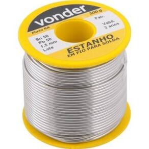 Estanho fio 1,5mm 50x50 car. 500g 7451505015 vonder