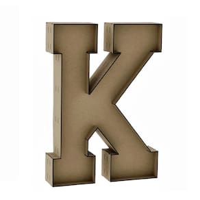 Letra caixa grande k mdf 100cm de altura decoração