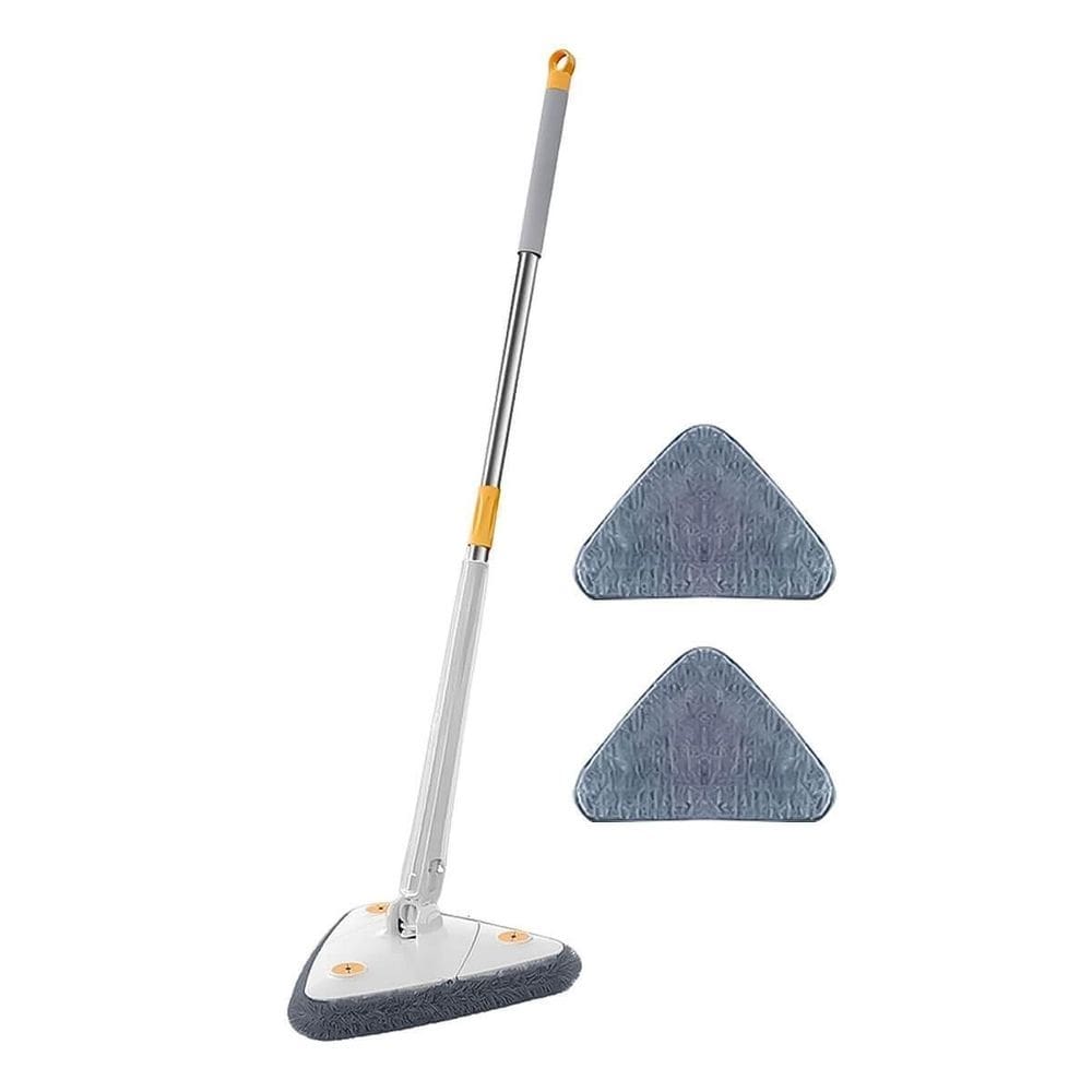 Esfregão de limpeza triangular 360 giratório esfregão