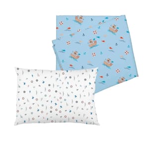 Jogo De Lençol Para Carrinho Bublim Baby C/02 Unidades Estampado
