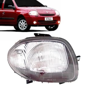 Farol clio 1999 a 2001 cromado foco simples