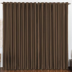 Cortina 3m quarto escritório blackout varão tabaco
