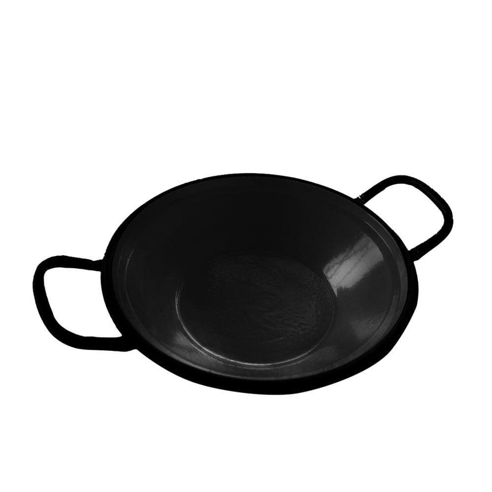 Tacho esmaltado para frituras preto leve n14 - suzan