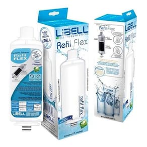 Kit 2 filtro refil libell purificador de água acqua flex