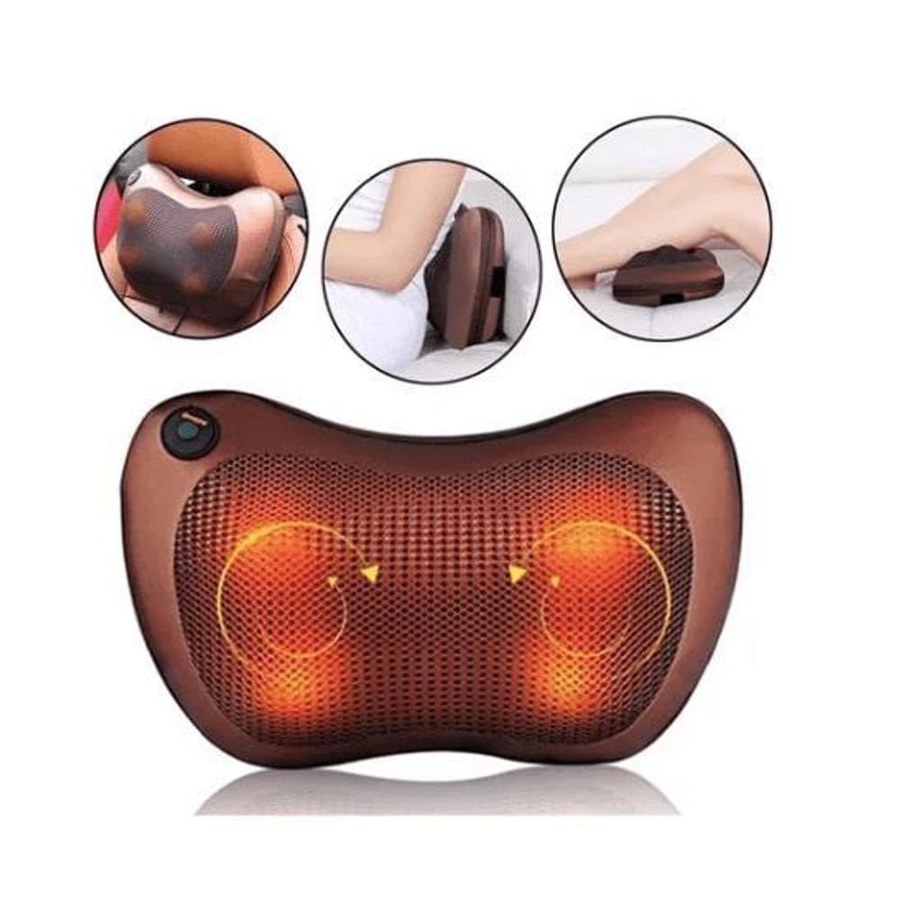 Travesseiro massageador almofada pescoço elétrica