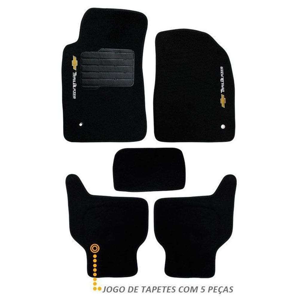 Tapete automotivo carpete linha luxo gm trailblazer