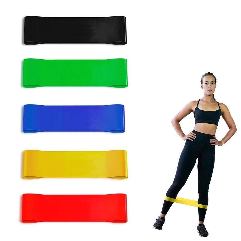 Kit 5 mini band elástico academia exercicio treino