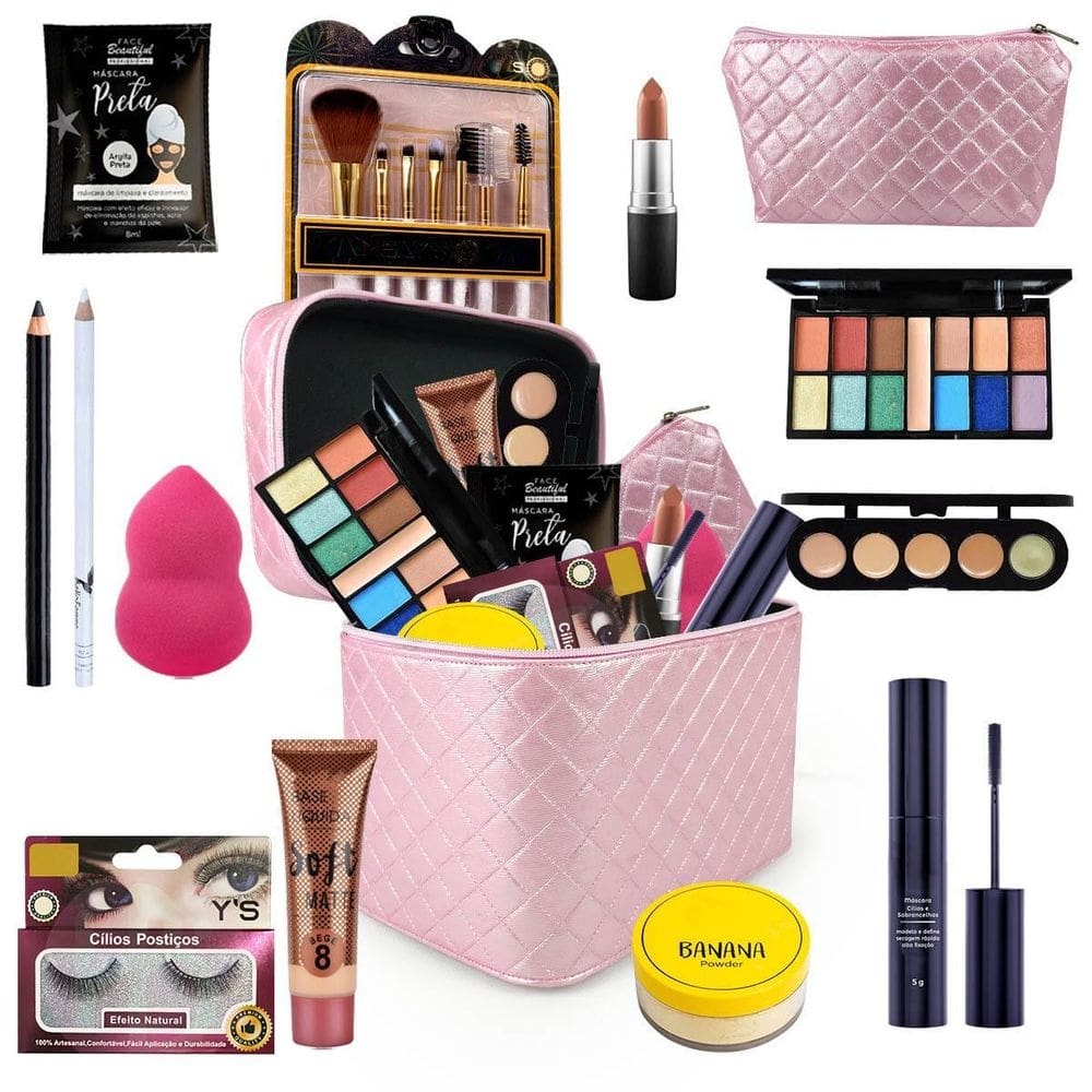 Maleta de maquiagem completa super completa bz67