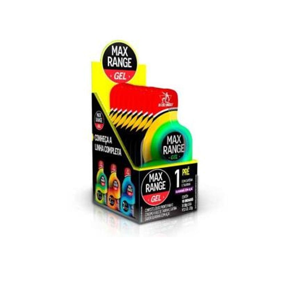 Max range pré treino guaraná com açaí - 10 un de 32g -midway