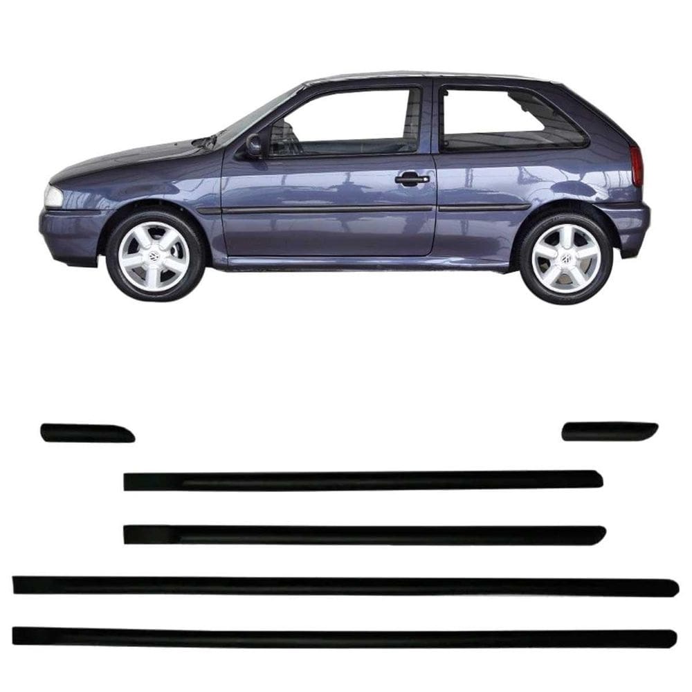 Friso lateral vw gol gli 2 portas preto 96 97 98 99 942a