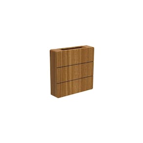 Arandela pilar madeira led 3000k 6w - taschibra