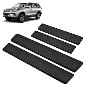 Soleira aluminio preta brasikar hilux sw4 2016-2023