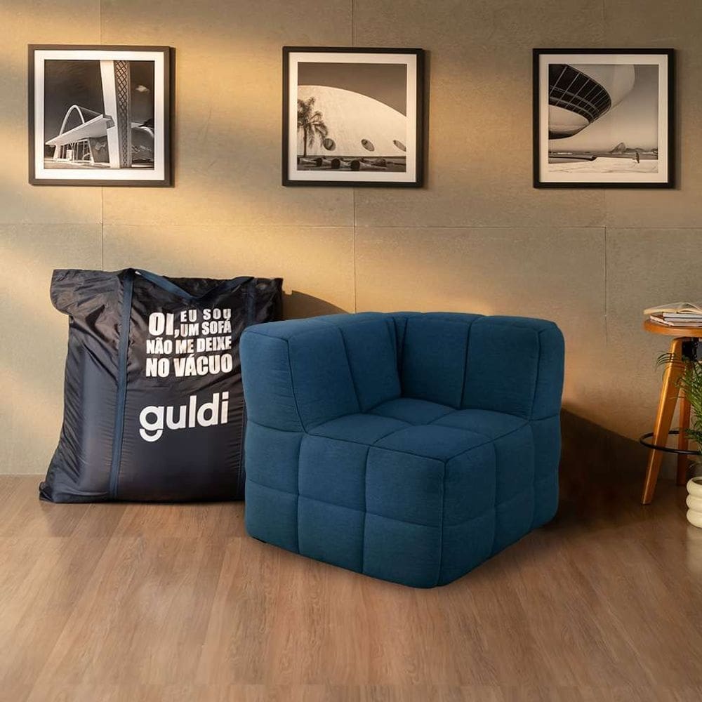 módulo canto sofá guldi popup linho azul