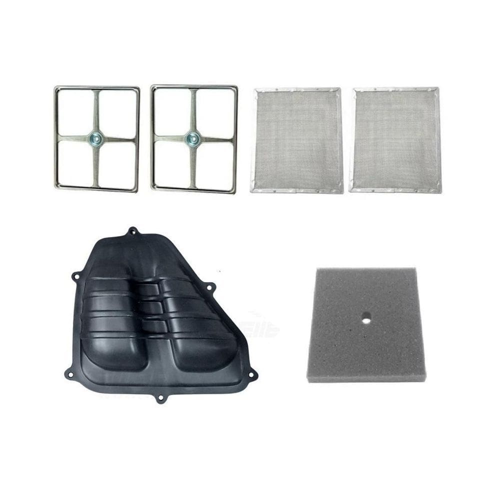 Kit tampa filtro+ filtro +2 grade+2 tela ar cg 125 83....99