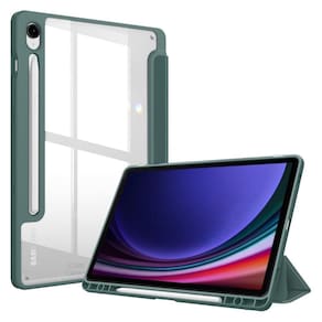 Capa acrílico + película tablet samsung s9 11 x710 x716