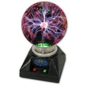 Abajur globo de plasma light 20 cm 110 volts.