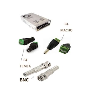 Fonte chaveada 12v 20a 240w c/. 20 conectores bnc, p4