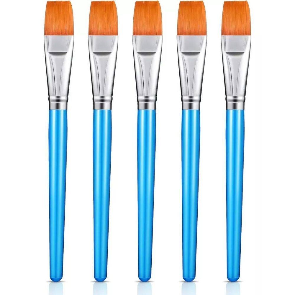 Pincéis planos de náilon sintético - 22cm - uso diário