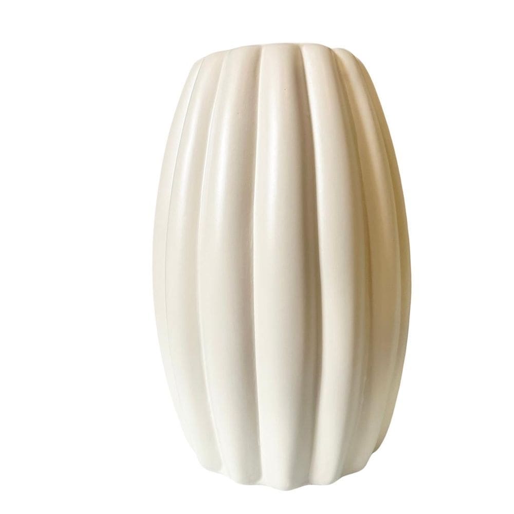 Vaso centro de mesa alto relevo moderno cacau off fosco