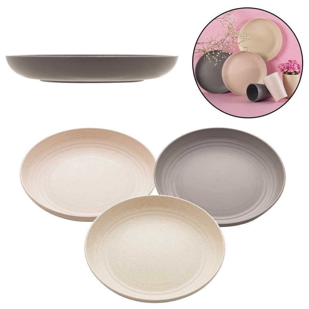 Prato de bambu ecológico 500ml -  20cm 275g