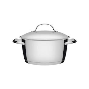 Caçarola Funda Tramontina Allegra Em Aço Inox Com Fundo Triplo 24 Cm 5,7 L Tramontina