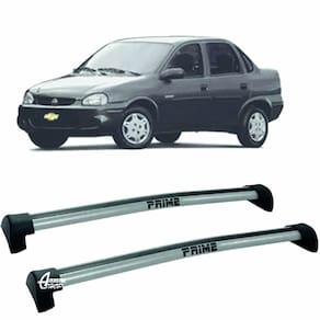 Rack Teto Aluminio Prime GM Corsa Sedan 94/ 08 Prata PR010