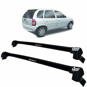 Rack Teto Aluminio Prime Corsa 4Pts 94/ 99 Preto Pr120