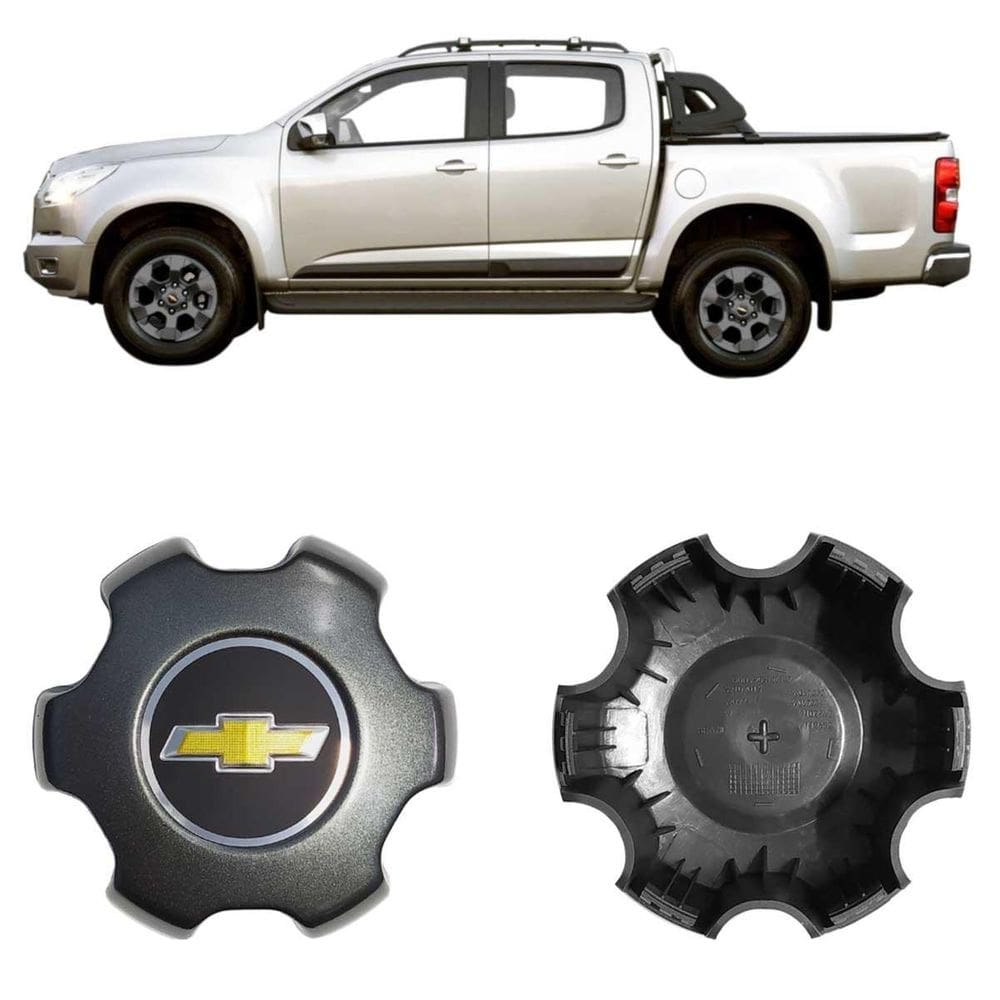 Calota centro roda gm nova s10 grafite