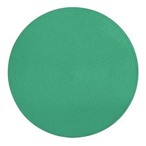 Jogo Americano Redondo 8 Unidades 38Cm Verde