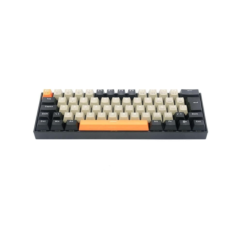 Teclado mecânico gamer redragon lakshmi sunrise led branco +