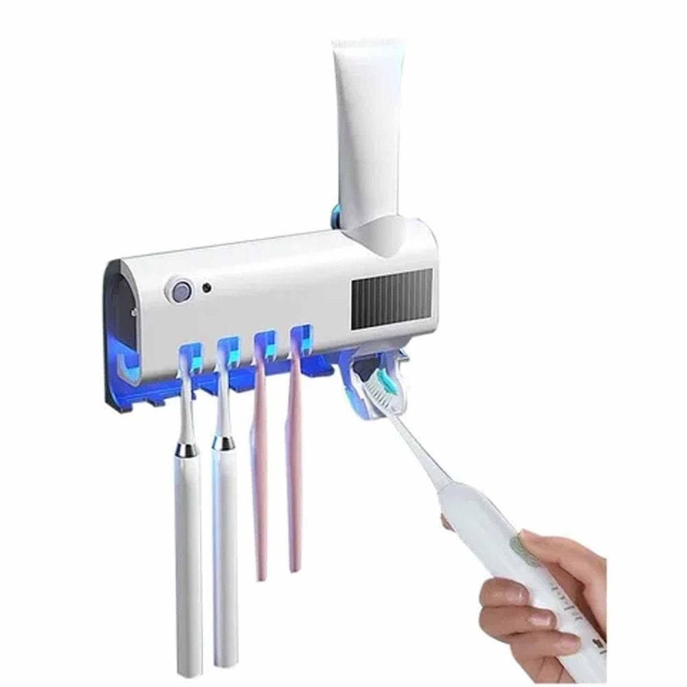 Porta escova de dentes pasta automatico e esterilizador uv