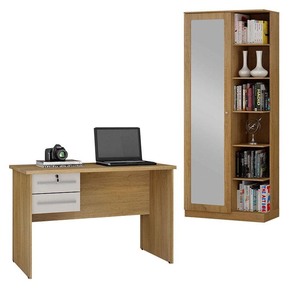 Mesa para Computador Byte e Multiuso João Pessoa Cinamomo Off White - Valdemóveis