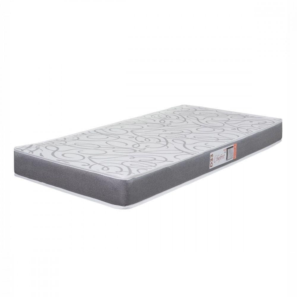 Colchão Solteiro Espuma D33 Pro Confort 88x188x12cm Cinza Cinza