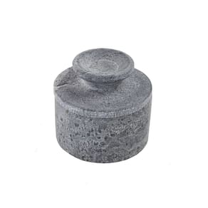 Manteigueira Francesa Servir Decorar Pedra de Sabão 12cm