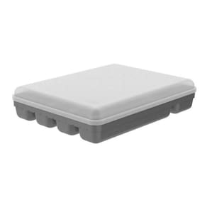 Organizador de talheres logic com tampa cinza