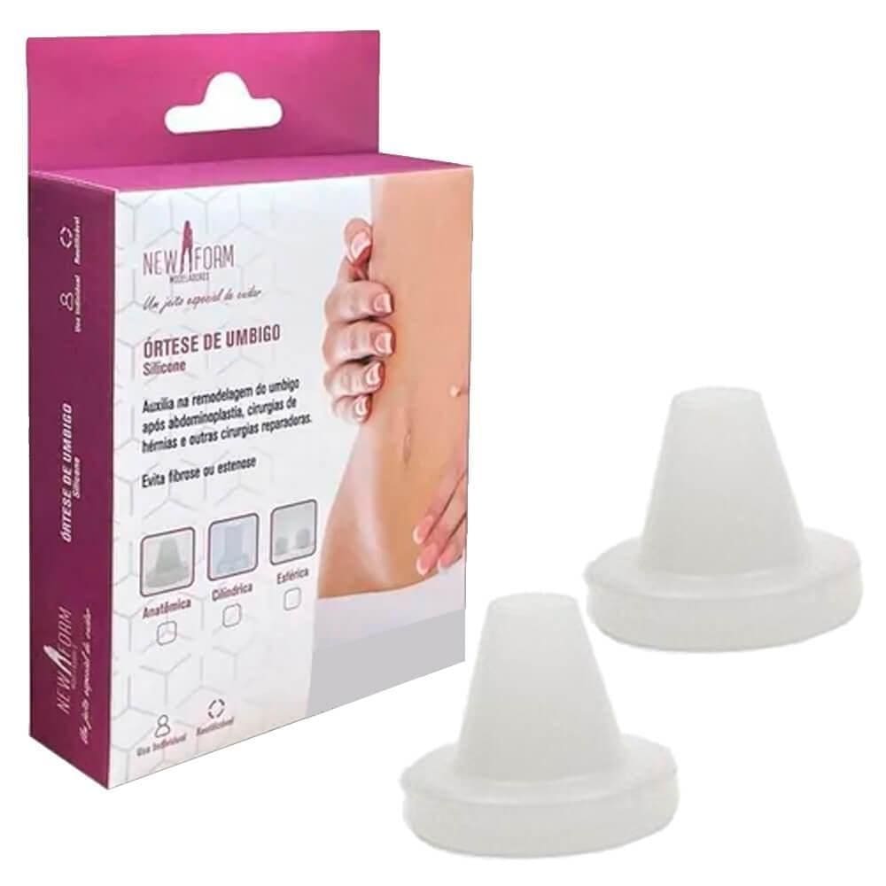 Órtese de umbigo anatômica gel pós abdominoplastia 2pcs