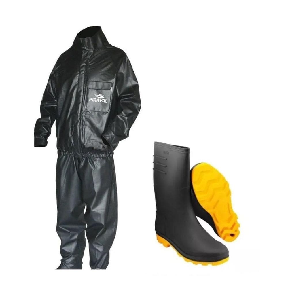 Capa de chuva piracapas motoqueiro p bota solado amarelo 40