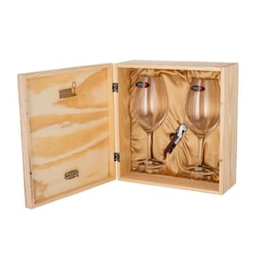 Kit Riedel 2 Taças Vinho Magnum + 1 Saca-Rolha Koala + Caixa
