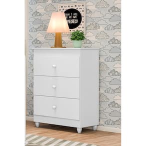 Gaveteiro Infantil Quarto Bebê Conjulgado Sophia 100% MDF