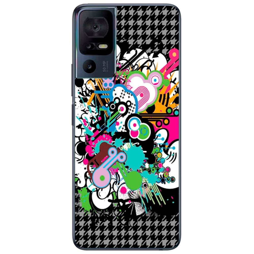 Capa Adesivo Skin022 Verso Para TCL 40 SE 2023 (T610E)