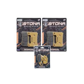 Jg completo Pastilha Stona D+T ZX10R ZX 10R 2008 2009 2010