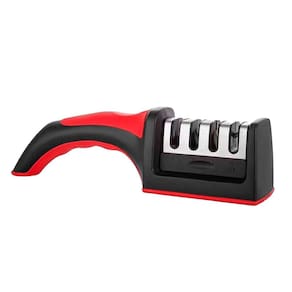 Afiador amolador de facas e tesouras manual 4 in 1 top afiar