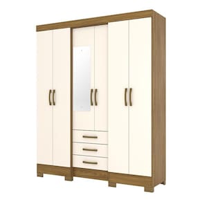 Guarda Roupa Solteiro B23 Nature Off White – Briz Móveis