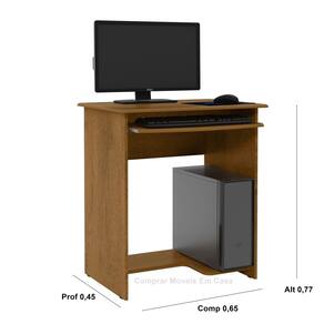 Mesa computador marrocos cor freijó - comprar moveis em casa