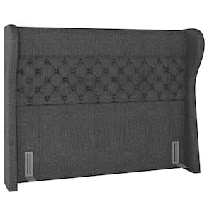 Cabeceira Cama Box Casal Queen 160cm P05 Madrid Cinza Escuro