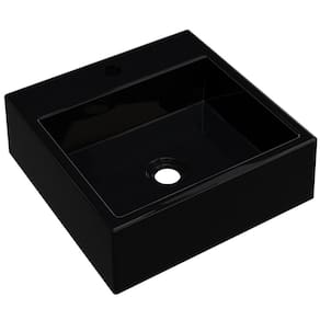 Cuba De Apoio Para Banheiro Quadrada Q355 35X35Cm C01 Preto