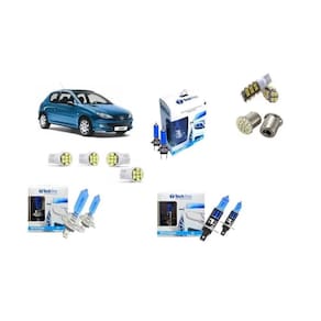 Farol peugeot 206 todos anos kit lampadas led super branca