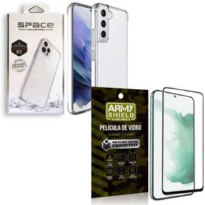 Capa space collection s22 plus + película 3d armyshield