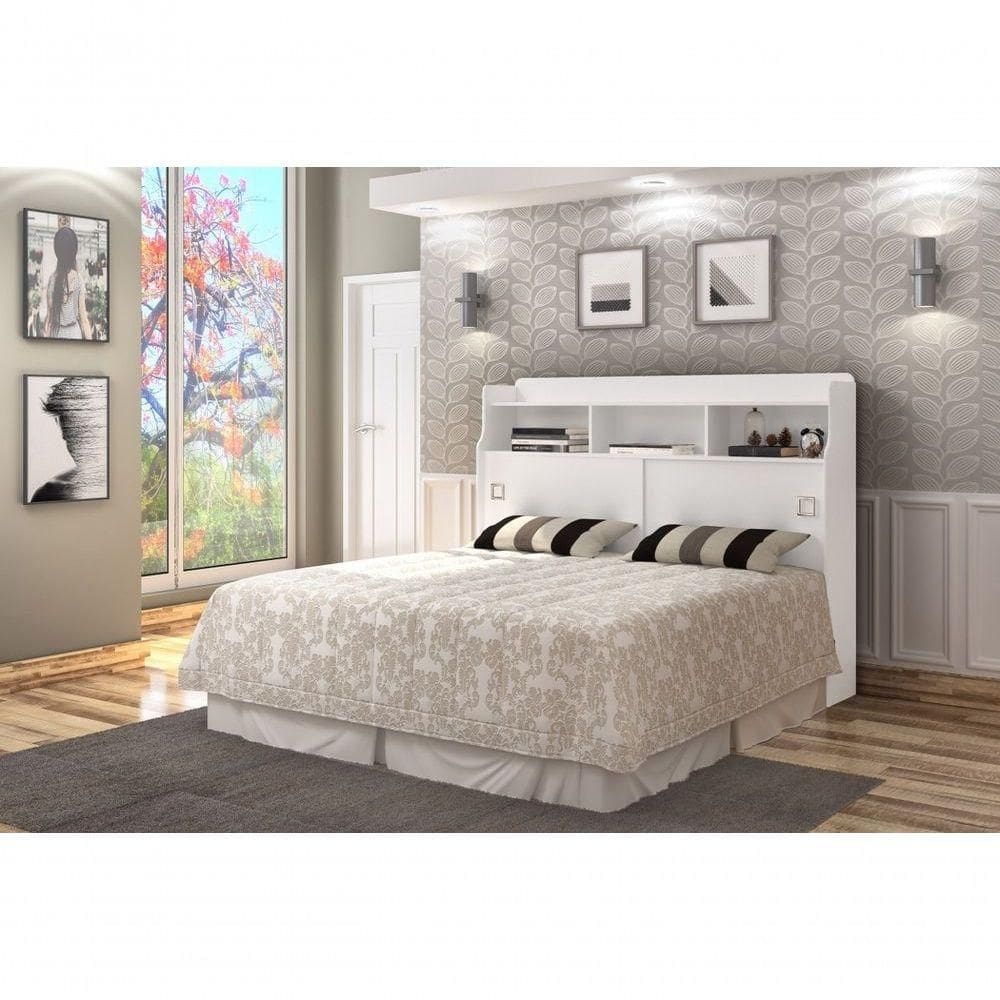 Cabeceira Jessica Box Queen 160 Branco